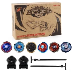 6 Buah/Kotak Fusion Beyblade Burst Set Metal Galaxy Pegasis Drago Pegasus Series Gyro Game Battle Spinning Top Mainan dengan Launcher