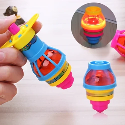 Ny Spinning Top Flash Lysende Spinning Tops Legetøj Farverig Top Ejection Legetøj Blinkende Led Gyroskop Børn Klassisk kamplegetøj