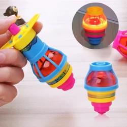 Ny Spinning Top Flash Lysende Spinning Tops Legetøj Farverig Top Ejection Legetøj Blinkende Led Gyroskop Børn Klassisk kamplegetøj