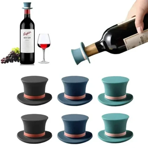 Silicone Leak-proof Wine Stopper Maaaring Muling Gamitin ang Mga Accessory ng Bartender Champagne Whiskey Bottle Cap Bar Cocktail Barware Kitchen