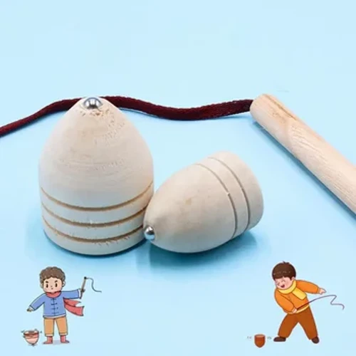 1 Hoʻopaʻa i ka manamana lima Gyro mea pāʻani wili ʻana i ke ʻano o ke ʻano o ka cone e hahau ana i ka lāʻau Nostalgia Pākē.