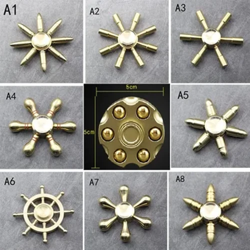 Metalni žiroskop s odličnim performansama Precizni rotirajući vrh za dekompresiju Totem print rotirajuće igračke Izvrsna kinetička okrugla za ublažavanje ADHD-a