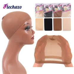 2 dona/paketli uzun sochli pariklar uchun soch to'rlari Sarg'ish va qora paypoqli parik qalpoqlari Moda soch to'rlari