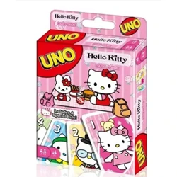 UNO Hello Kitty Matching Card Game Minecraft Multiplayer Family Party Boardgame Funny Friends Hiburan Poker