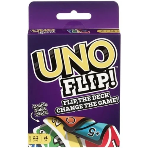 Mattel Uno Flip! Játékok családi vicces szórakoztató társasjáték szórakoztató játékkártyák gyerekek játékok ajándék doboz Uno kártyajáték gyerekek játékok