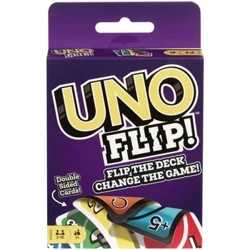 Mattel Uno Flip! Játékok családi vicces szórakoztató társasjáték szórakoztató játékkártyák gyerekek játékok ajándék doboz Uno kártyajáték gyerekek játékok