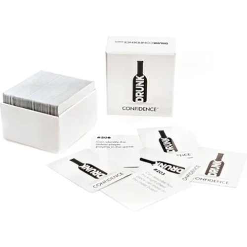 Drunk Confidence Card Game Perfekt voksenfest drikkespil til spilleaften og husfest succes 250 kort inkluderer