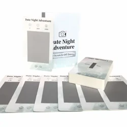 Висококачествен английски Date Night Adventure Card Game 40 Scratch Off Days Game Card Couple Q&A Game Family Gathering Game Card