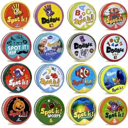 Dobble Spot It HP Cardiau Juego Dwbl Cerdyn Parti Gêm Bwrdd Gwyliau Gwersylla Chwaraeon cartŵn Wyddor Anrhegion Nadolig Calan Gaeaf