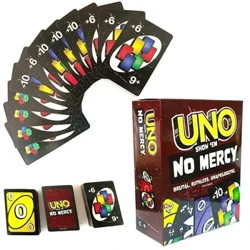 Uno No mercy Игра Одбор игри UNO картички Табела Семејна забава Забава UNO Игри Играчки со карти Деца Роденден Божиќ