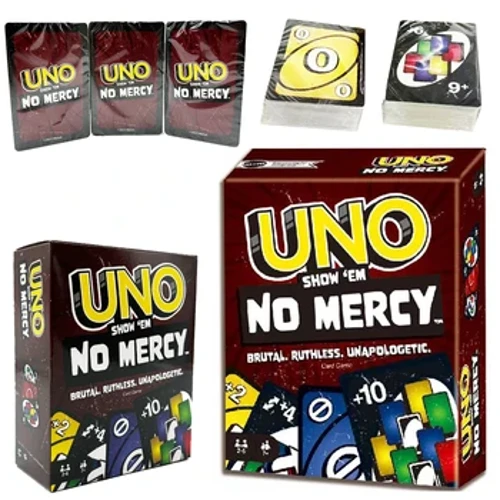 UNO NO MERCY Matching Card Game Minecraft Dragon Ball Z Nhiều người chơi Bữa tiệc gia đình Boardgame Những người bạn vui nhộn Giải trí Poker