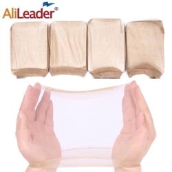 Billig 10/20 stk Hd Parykk Tynn strømpehette Parykk Deluxe Parykkhette Hårnett for vev Nylon Stretch Mesh Parykkhette Hd Parykkhetter For Parykker