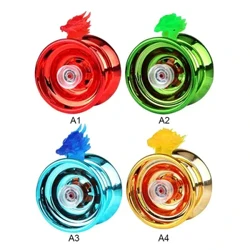 4 couleurs Kids Magic Yoyo réactif réactif en aluminium à grande vitesse alliage yo-yo cnc Lathe avec de la ficelle à la rotation pour les enfants enfants