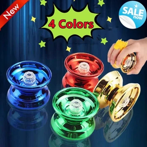 4 สีอลูมิเนียมมืออาชีพโลหะ Yoyo สำหรับเด็กและผู้เริ่มต้นโลหะ Yo-yos สำหรับเด็กและผู้ใหญ่ที่มี Yo Yo อุปกรณ์เสริมของเล่นของขวัญ