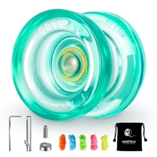 MAGICYOYO Pha lê phản ứng YoYo K2, Yo Yo nhựa cho trẻ em, Vòng bi thay thế cho người mới bắt đầu không phản hồi cho người nâng cao