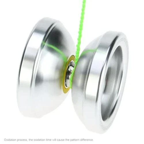 Profesional Magic Yoyo T6 Tidak Responsif Yoyos Rainbow Aluminium Alloy Logam Yoyo 8 Ball KK Bearing dengan String untuk Anak-anak Perak