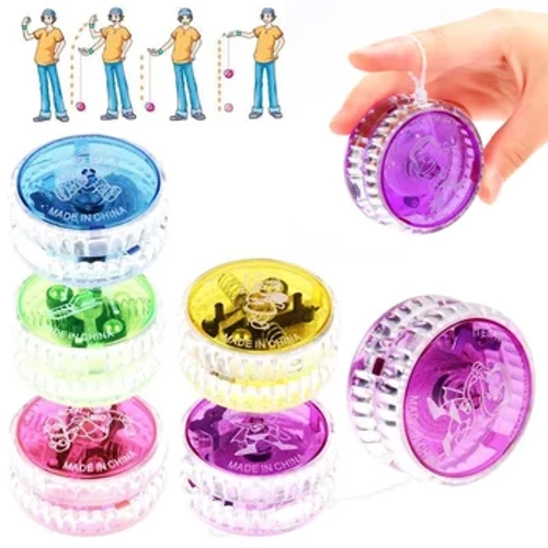 2 ชิ้น Creative Hobby Magic YoYo LED Light ของเล่นคลาสสิกสนุกเกม Yo Yo Professional Practice Juggling สมัครเล่นแสดงของเล่นเด็กของขวัญ