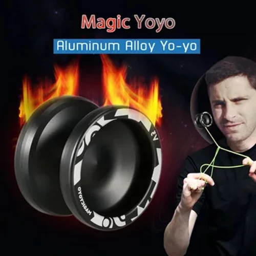 Magic Yoyo V3 Responsive High-speed Aluminum Alloy Yo-yo CNC Lathe na may Spinning String para sa Mga Lalaking Batang Babae Mga Batang Itim