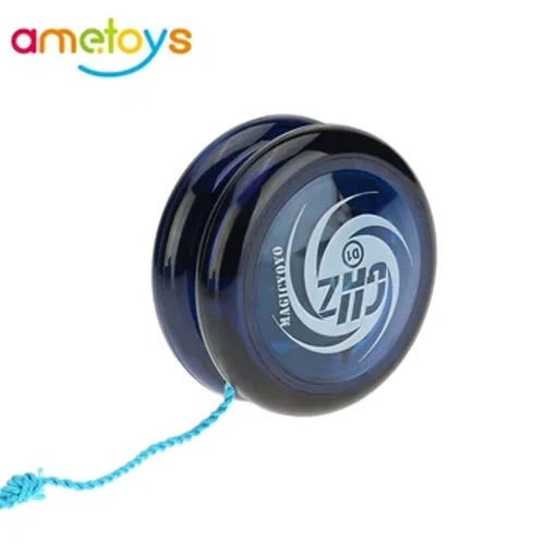 Magic Yoyo D1 Poli Karbonat Plastik Loop Yo-yo Sempit Polos Poros Bintang Burst Sistem dengan Spinning String kanggo Anak