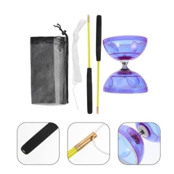 Diabolo Yoyo Китайська іграшка Дитячий набір підшипників Пластикові іграшки Палиці Потрійне жонглювання Професійний фітнес м'яч Йо Спінінг