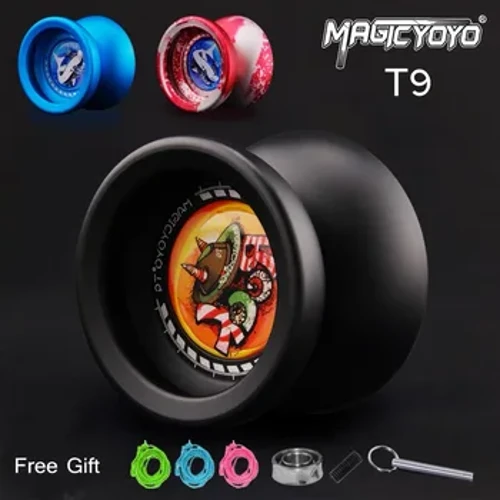 MAGICYOYO T9 Novice Advanced Professionell Yoyo Responsiv Aluminiumlegering Fancy Yoyo Barnleksakspresent Gratis avancerade tillbehör