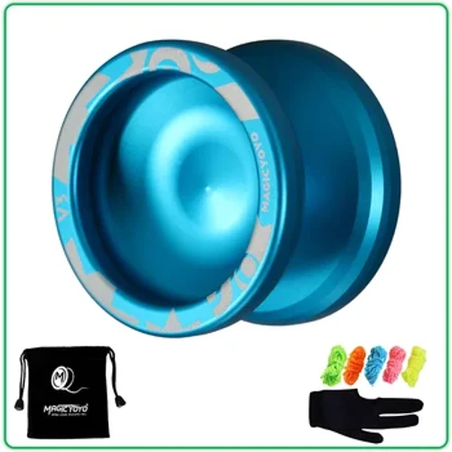 „Magic Yoyo V3 Responsive“ didelės spartos aliuminio lydinio „Yo-yo“ CNC tekinimo staklės su besisukančia styga berniukams, mergaitėms, vaikams, vaikams, juodos spalvos