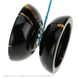 Yoyo magic profesional N11, aliaj de aluminiu, metal, rulment KK cu 8 bile, cu snur rotativ pentru copii