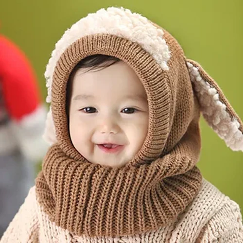 Adīt Cepure Silta Vilna Zēni Coif Cepures Meitenes Mazuļu Šalle Ziemas Cepures Kapuce Bērni Bērnu Cepure Mazas Meitenes Cimdi un Cepures