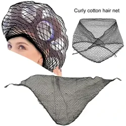 Elastisch haarnet Beschermt krullen Goed ademend Slapen Gratis mesh-dop Multifunctioneel Pevent Tangles Zwarte hoofdbedekking voor dames