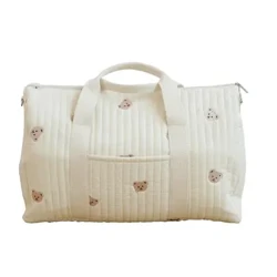 New Large-sized Teddy Bear Boston Bag Mommy Bag Lightweight Storage Portable Diagonal Cross Travel Bag Suitable for Daily Use