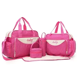 Mode Polka Dot Mama -Tasche große Kapazität Slant Span Mutter und Babytasche gehen aus Hand. Tragen Sie eine Schultermuttertasche