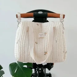 Túi Tã Cho Bé Xe Đẩy Cho Bé Tã Túi Sắp Xếp Mền Chần Gòn Thêu Mẹ Túi Trẻ Em Phụ Kiện Thay Đổi Túi Bảo Quản Hoặc Mẹ