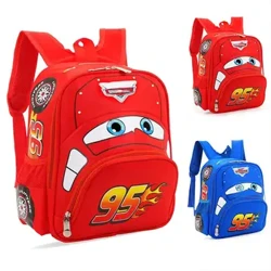 Bonito leve dos desenhos animados do carro das crianças mochila de náilon à prova dwaterproof água tridimensional mochila das crianças saco da mamãe
