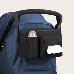 Trefnydd Stroller Bagiau Mummy Capasiti mawr Teithio Bag Crog Deiliad Potel Bagiau Diaper Pram Affeithwyr Stroller Babanod
