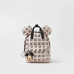 Tas ransel anak-anak lucu Mickey sing dicetak lengkap Disney Kartun Tas Sekolah Anak Tas Bahu Ganda
