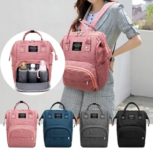 Nappy Backpack Bag Mummy დიდი ტევადობის ჩანთა Mom Baby მრავალფუნქციური წყალგაუმტარი გარე სამოგზაურო საფენის ჩანთები ბავშვის მოვლისთვის