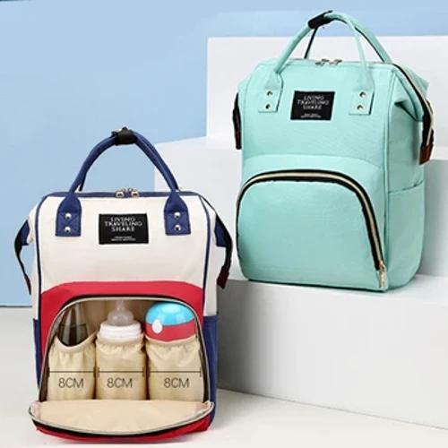 Canvas mummiezak Multifunctionele babyfles met grote capaciteit Thermische isolatie Reisopbergtas Modieuze mummiezak Hangende tas