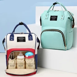 Canvas mummiezak Multifunctionele babyfles met grote capaciteit Thermische isolatie Reisopbergtas Modieuze mummiezak Hangende tas
