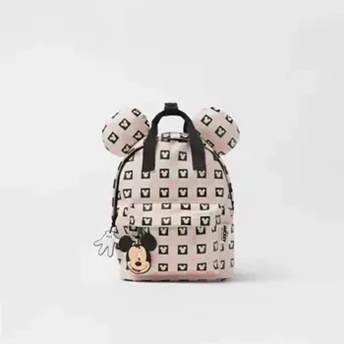 Pink Mickey ruksak sa šahovskom tablom s punim ispisom Novi dizajnerski brend slatkih djevojaka na otvorenom velikog kapaciteta mekane torbe na leđima s dva ramena