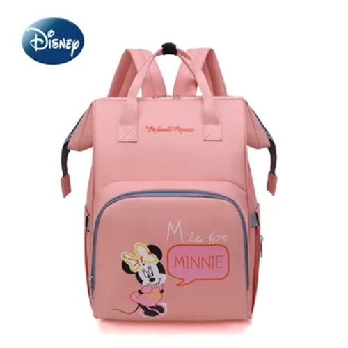 Túi tã mới của Disney Mickey ba lô hoạt hình thời trang em bé túi tã đa chức năng Túi trẻ em có sức chứa lớn chất lượng cao