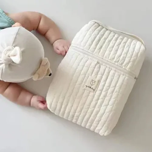 1 Pc Festfaarf Multifunktionnelle gesteppte Mammebeutel, Diaper Storage Bag, Hängbeutel, Out-and-Out Diaper Storage Bag