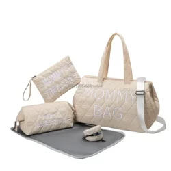 Mama tote túi tã cho mẹ mẹ lớn túi công suất lớn phụ nữ tã nhà tổ chức xe đẩy em bé chăm sóc em bé du lịch baby em bé