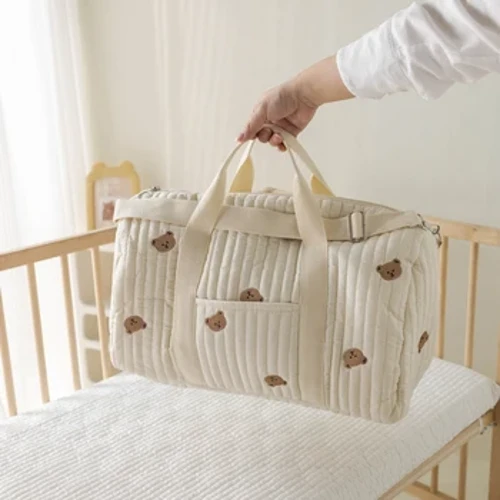 Lớn Mẹ Túi Bộ Đồ Túi Tã Cho Bé Xe Đẩy Tã Người Tổ Chức Di Động Hành Lý Túi Tote Du Lịch Thay Đổi Túi
