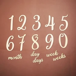Baby Milestone Cards Wood Milestone Photography Milestones Memorial Monthly Mememorativenir Photo Accessories for Newborn Baby
