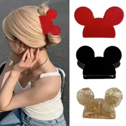 Muweordy Dessin Animé Mickey Acétate Pince À Cheveux pour Femmes Filles Populaire Attrape Cheveux Princesse Crabe Pince À Cheveux Accessoires De Cheveux De Mode