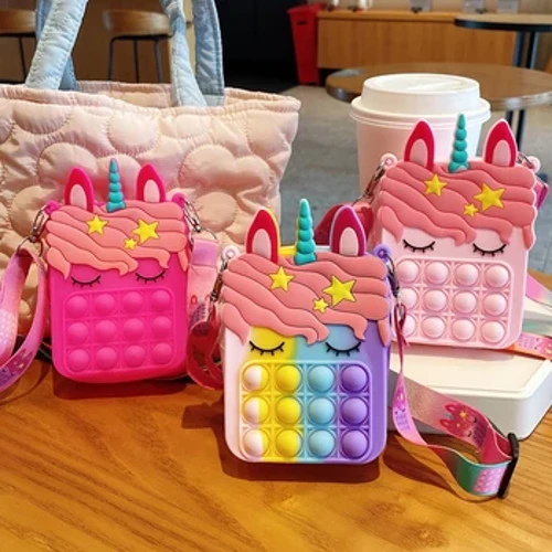 Cartún gleoite Preas Foam Silicone Mála Backpack Mála Leanaí Faisean Coitianta Mála Cúlpháirtí Lapadán
