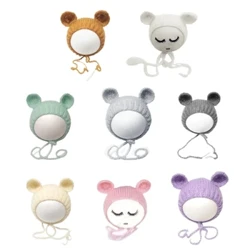 Mũ Mohair mềm mại Mũ len ấm cúng & sành điệu Mũ len đầy màu sắc Phải có Phụ kiện chụp ảnh cho bé sơ sinh để có những kỷ niệm đáng nhớ A2UB