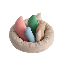 Đầu Sơ Sinh Xoay Lưỡi Liềm Gối Chụp Ảnh Bé Định Vị Đệm Sơ Sinh Phụ Kiện Chụp Ảnh