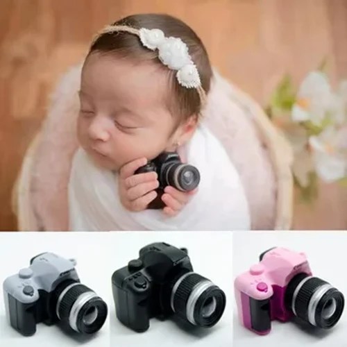 Propiau Ffotograffiaeth Newydd-anedig Propiau DIY Babanod Stiwdio Affeithwyr Camera Mini Saethu Babanod Camera Model Teganau Bebe Fotografia