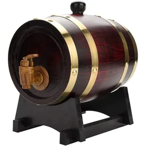 3L Pa'u La'au Vaivai Oak Beer Meafaigaluega Fa'aliga Fa'aigoa Fa'aigoa mo Rum Pot Whiskey Pa'u Uaina Meafaigaluega Fale Whiskey Barrel Decanter